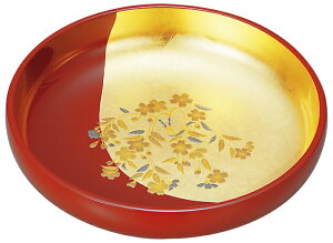 【マラソン 本日P5倍+まとめ割最大15%OFF】山中漆器 さくら 菓子鉢(お中元 金沢箔 工芸品 菓子 漆器 蒔絵 御祝 日本製 ギフト 海外発送可 縁起 さくらシリーズ 引き出物 法人 贈呈 記念品