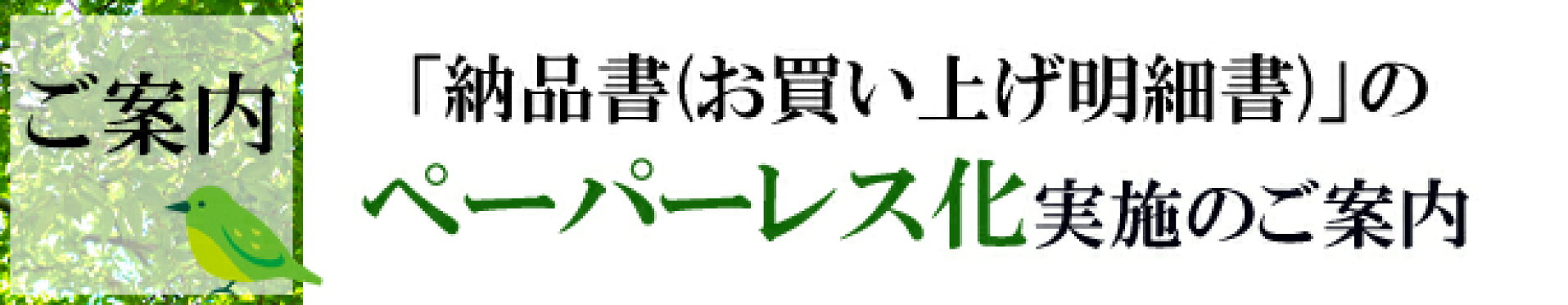 ペーパーレス化ご案内