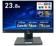 【第11世代Core i5・23.8型IPS】WEBカメラ・16GB｜Office付き｜DELL OptiPlex 5490 AIO｜23.8型 IPSフルH…