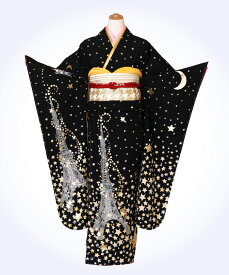 【レンタル】レンタル 成人式 レトロ アンティーク 振袖 レンタル 成人式 ツモリチサト tsumori chisato 振袖フリソデ レトロ 東京タワー 宇宙飛行士 星 振袖 ピンク色　成人式 姫系 レンタル 着物 レトロ キモノ 成人式【n】