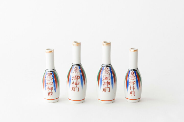 楽天市場】錦神酒 神酒徳利 4寸 一対 陶器 上品 11センチ 伝統的 赤絵 