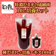 和香 PSB 簡単特濃培養 特濃PSB光合成細菌10L培養セット（種PSB1L+培養エキス100ml）動画説明書付 バクテ…