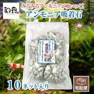 和香 アンモニア吸着石 10ネット入り 観賞魚用 水質改善 リン吸着 コケ予防 pH調整 国産 水質調整 水質浄…