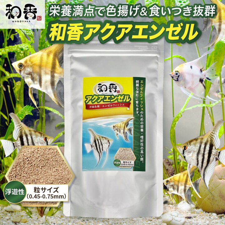 楽天市場】和香 アクアエンゼル エンゼルフィッシュ の 餌 100g 