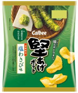 カルビー 堅あげポテト 塩わさび味 60g×12袋