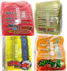菓道 蒲焼さん太郎(30枚) 焼肉さん太郎(30枚) わさびのり太郎(30枚)とり焼さん太郎30枚各1袋計4袋