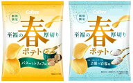訳あり　（賞味期限：2026年9月）カルビー　春ポテト2種アソート各6袋計12袋（バターとトリュフ味 、2種…