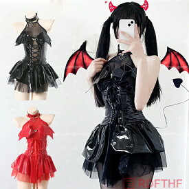 デビル コスプレ セクシー 大きいサイズ 魔女 悪魔 デビル 小悪魔 コスチューム ワンピース レディース ドレス セット 可愛い 大人 女性 ランジェリー パーティードレス ハロウィン 衣装 仮装 変装 エロ 過激 超過激 レディースファッション