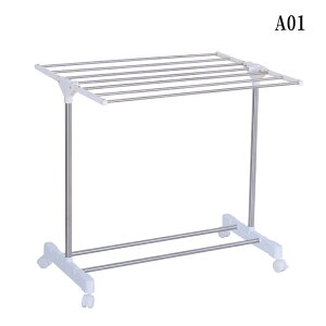 物干しスタンド 室内 ベランダ干し棚 物干しラック バスタオル掛け T型 折りたたみ式物干しラック タオル 靴下 小物 ステンレスフレーム 小型 物干しスタンド 幅75cm キャスター付き 簡単に