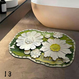 珪藻土バスマット ノンアスベスト ソフト 速乾 大判 マット 柔らか 割れない 珪藻土マット 足拭き お風呂 水切りマット キッチン 吸水 お手入れ簡単 収納