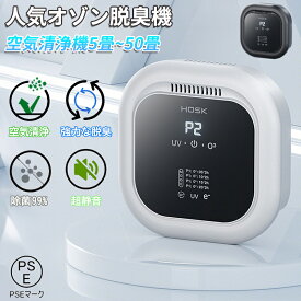 脱臭機 オゾン脱臭機 5-50畳対応 100mg/h 空気清浄機 マイナスイオン発生器 1200万個負イオン ディスプレー表示 自動タイミング機能 4つモード フィルター交換不要 消臭 除菌 ペット 花粉 PM2.5対策 トイレ/浴室/キッチン/ホーム/オフィス/玄関 PSE認証済