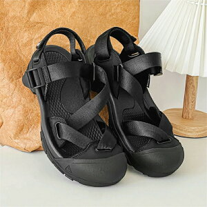 サンダル メンズ レディース 男女兼用 ユニセックス 疲れない きれいめ 美脚 夏用 軽量 幅広 厚底 防滑 防臭 吸汗 速乾 通気 水陸両用 つま先保護 マジックテープ ブランド スポーツサンダル