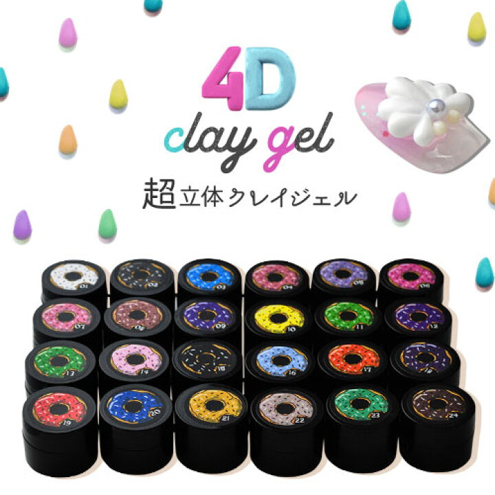 楽天市場】［メール便送料無料］ ジェルネイル レジン 超立体4D 粘土 