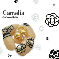 ネイルシール フラワー 花 カメリア | ジェルネイル ネイル ネイル用品 ジェル シール 貼るだけ ジェルネ…