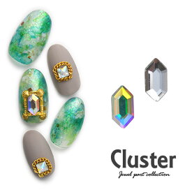 【全品半額coupon事前配布中】高品質クリスタルガラス ラインストーン『nAnASTOnE』ビジューネイル　クラスター 変形 四角 クリスタル製 | ジェルネイル ネイル用品 ジェル ネイルパーツ ラインストーン ストーン フラット ストーン ガラスストーン 石 フット 宝石