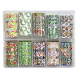 【全品半額coupon事前配布中】ミラーホイル10色セット 幅広タイプ | ジェルネイル ネイル パーツ ネイル用品 ネイルパーツ ジェル ホイル 金箔 天然石 ネイルアート ネイルナゲット ネイルホ