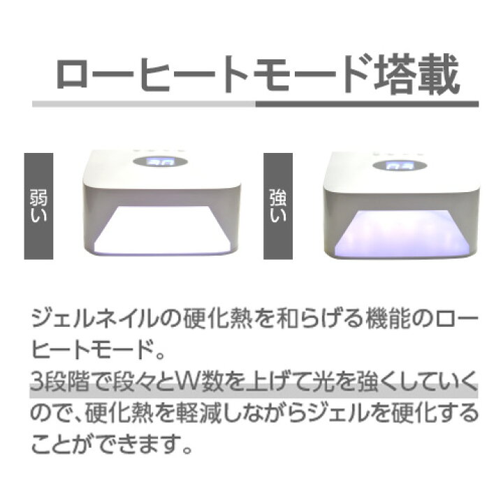 楽天市場 ネイル工房 全品半額sale 送料無料 充電式 コードレス 消毒機能 消毒 ジェルネイル Led Uv ネイルライト 54w Uv Ledライト 人感センサー付 低ヒート機能 ネイルドライヤー Uvライト ジェルネイル Ledランプ Uvクラフトレジン レジン液 ネイル 工房