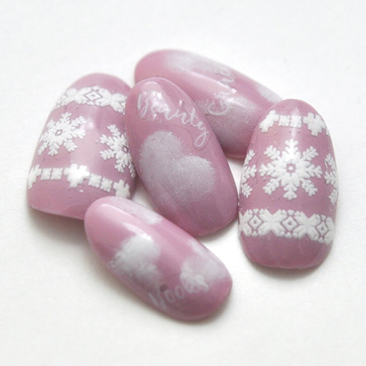 楽天市場】【全品半額coupon事前配布中】ネイルシール 雪結晶 3Dネイル  