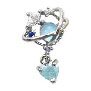 ネイルパーツ メタルパーツ クリスタル ハート ピアス 惑星 美少女 韓国 スウィング ゴールド ジュエリー パーツ メタルパーツ ビジュー | ネイル パーツ ネイル用品 デコ ネイルジュエリー