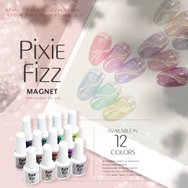 【全品半額coupon事前配布中】マグとラメの共演 『PixieFizz』 30micron マグネット マグネットネイル カラージェル ジェルネイル マグネット クリアカラー ジェルネイル用品 爪 ネイル工房 にわちゃん