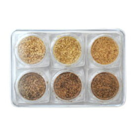 【全品半額coupon事前配布中】コルクパウダー 6種類セット ジェルネイル ウッド 天然石 ターコイズ ネイル ネイルアート コルク パウダー | ネイル用品 ネイルグッズ パーツ ネイルパーツ ジェルネイルアート | ジェル セット パーツセット ネイル工房