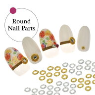 【全品半額coupon事前配布中】メタルパーツ ネイルジュエリー ネイルパーツ ( ゴールド / シルバー ) リ…