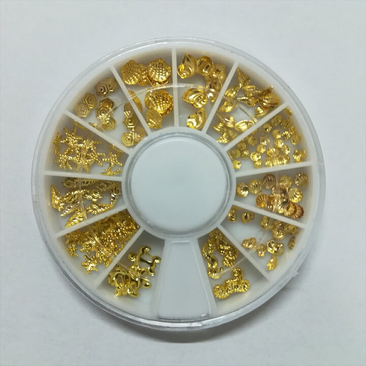 59円 ストアー ジェルネイル カラージェル メタルパーツ ケース付 セット 5 プチプラ ネイル Diy