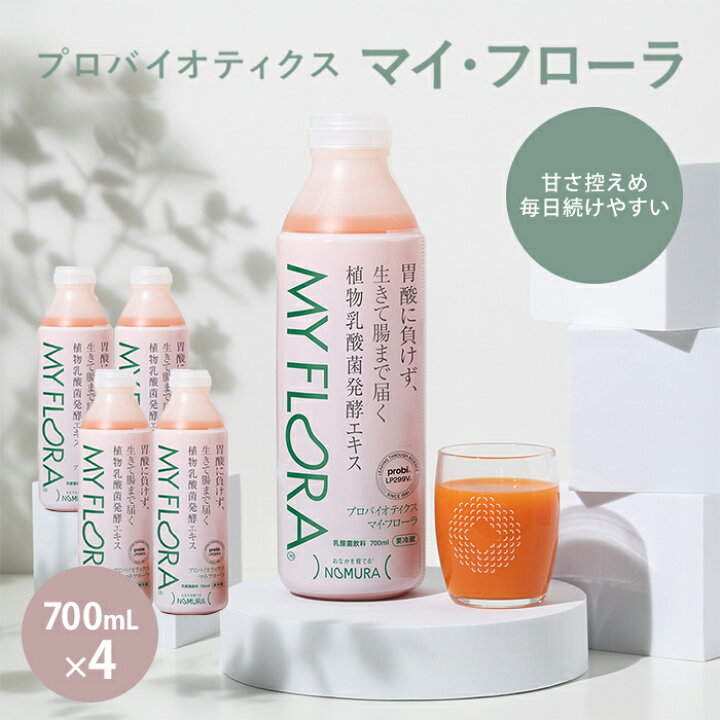 マイ・フローラフリー 1000ml 6本 乳酸菌発酵飲料 腸活 野村乳業 104011 - 広島県三原市 - ふるさと納税サイト