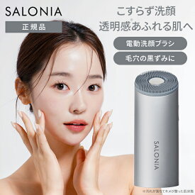 【1000円OFFクーポン】【正規品】SALONIA サロニア イオンフェイシャルブラシ 電動洗顔ブラシ 洗顔 毛穴ブラシ 毛穴ケア プレゼント ギフト 小鼻 黒ずみ SAL21202SL シルバー 洗顔ブラシ 擦らない 摩擦レス こすらず洗顔 ざらつき クレンジング【送料無料】【SIB】【海外×】