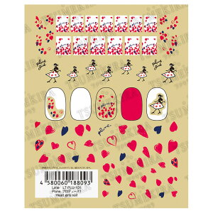 ���yLatte�z Plune.�v���f���[�X1�@Heart girls nail LT-PLU-101 �i���[���։j