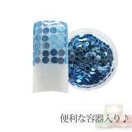 容器入り 丸ホログラム ライトブルー 2ミリ 0.5g (メール便でも可)