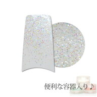 容器入り グリッター ホワイトオーロラ 0.2mm 1g (メール便でも可)