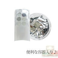 容器入り 丸ホログラム シルバー 3ミリ 0.5g (メール便でも可)