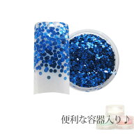 容器入り 丸ホログラム ミッドナイトブルー 1ミリ 0.5g (メール便でも可)