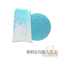 容器入り グリッター パステルブルー 0.2ミリ 0.5g (メール便でも可)