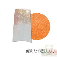容器入り グリッター オレンジフロート 0.05mm 1g (メール便でも可)