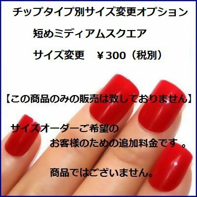 楽天市場 短めミディアムスクエア サイズ変更オプション ネイリストがぴったりサイズで作成両手10本のフルサイズチェンジ可能 貴方サイズのオーダーネイルチップに変身 Nailハウント