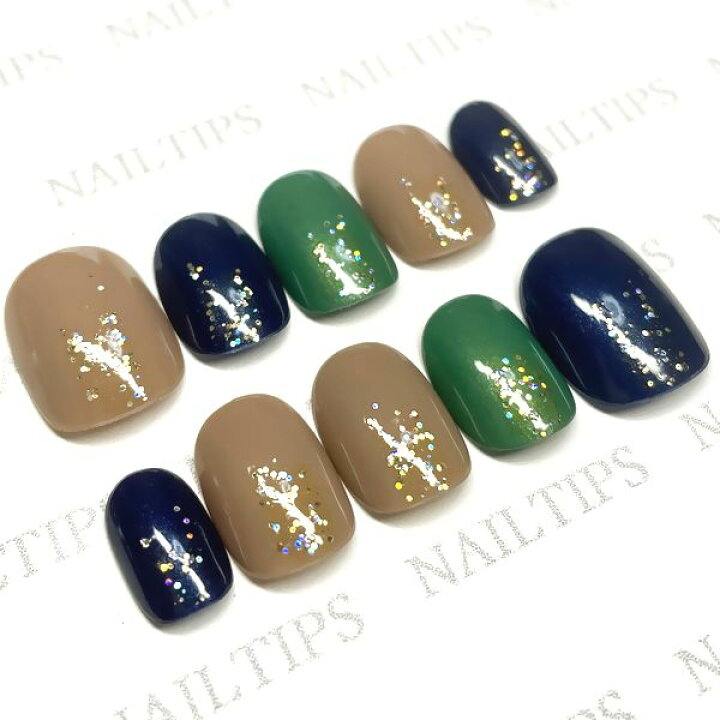楽天市場】☆ニュアンスネイル☆ネイビー ベージュ モスグリーン 