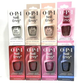 リニューアル【OPI】new色付きネイルエンビー新色/全8色/15ml☆OPI NAIL ENVY/STRENGTH＋COLOR☆TRI-FLEXテクノロジーでさらに強い爪に傷んだ爪を健康的な爪にネイルケア/トリートメント/セラム/二枚爪/ベースコート薄く傷んだ爪専用カラーシリーズ