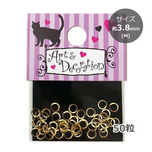 �i���[���ց��j���^�� �����O�X�^�b�Y �� M�T�C�Y 3.8mm�i�S�[���h�j�^50��