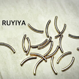 （ネコポス○）RUYIYA（ルイーヤ）：メタルカーブ779 カーブスティック／ゴールド 6mm（GROSS 約2g）