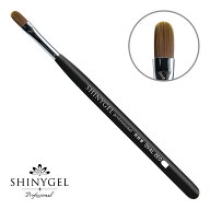 （メール便○）SHINYGEL Professional：ジェルブラシ／オーバルZEO（オーバルブラシ 平筆 オーバル筆）　…