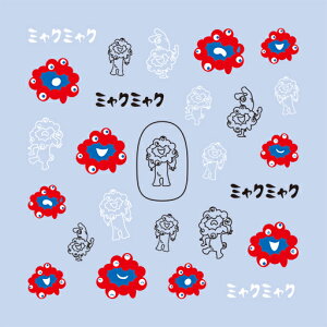 (メール便○)TSUMEKIRA(ツメキラ):ネイルシール 2025大阪・関西万博 ミャクミャク ネイルシール2/BA-MYA-102