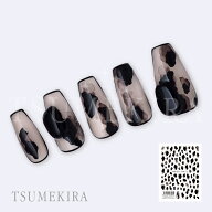 （メール便○）TSUMEKIRA（ツメキラ）：ネイルシール MEGU NAIL プロデュース MEGUニュアンスインク BLAC…