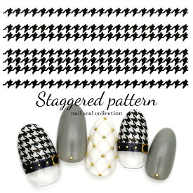 楽天市場 千鳥格子 ネイルシールの通販