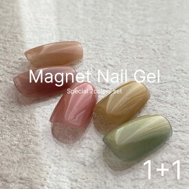 【アウトレット品】超微粒 マグネットネイル ネイルタウンジェル ポリッシュタイプ ミルキーシャインシリーズ 約5ml 黒くなりにくい 厳選2色セット 5ミクロン