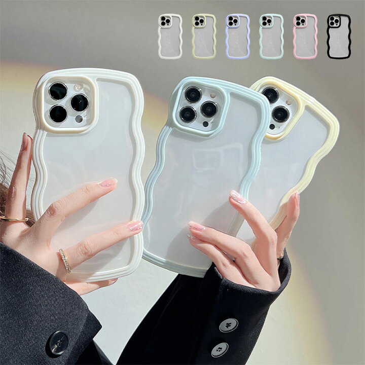 楽天市場】スマホケース iPhoneケース【ウェーブフレームケース 