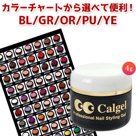 【卸特価!!】calgel カルジェルカラー4g☆CGBL/GR/OR/PU/YE