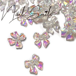 ネイルパーツ ネイルグッズ ネイル用品 ネイル ネイルアート ネイルデコパーツ ジェルネイル 用 ネイルアクセサリー ハンドメイド リボンパーツ クリアリボン クリア オーロラリボン リボ