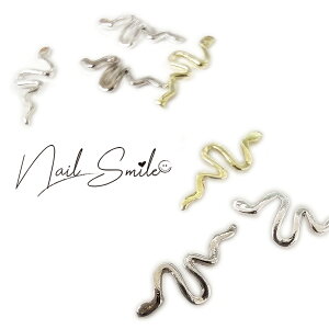 ネイルパーツ ネイルグッズ ネイル用品 ネイル ネイルアート ミニメタルスネイク スネーク6 個入り パーツ メタルパーツ ハンドメイド アクセサリー へび 蛇 スネイク スネーク 干支 人気 お